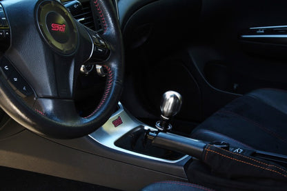 Perrin BRZ/FR-S/86 cano escovado 1,85 pol. botão de mudança de aço inoxidável
