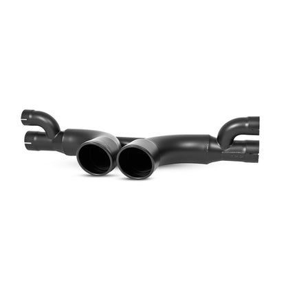 MBRP 14-15 Porsche GT3/GT3RS 3in Center Silenciador Bypass 4in Tips - Revestimiento negro