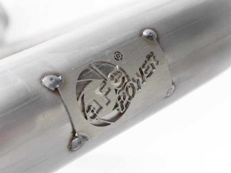 aFe Power Twisted Steel Y-Pipe Acero inoxidable 2.5in 12-14 Jeep Wrangler V6 3.6L