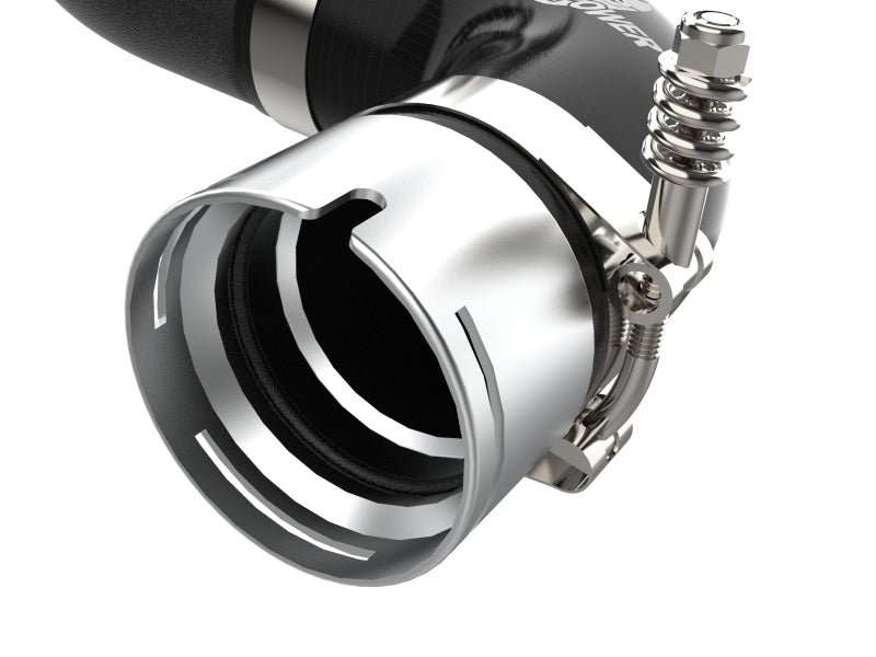 aFe Kia Stinger 18-22 V6-3.3L (tt) BladeRunner Tubo de carga caliente - Negro