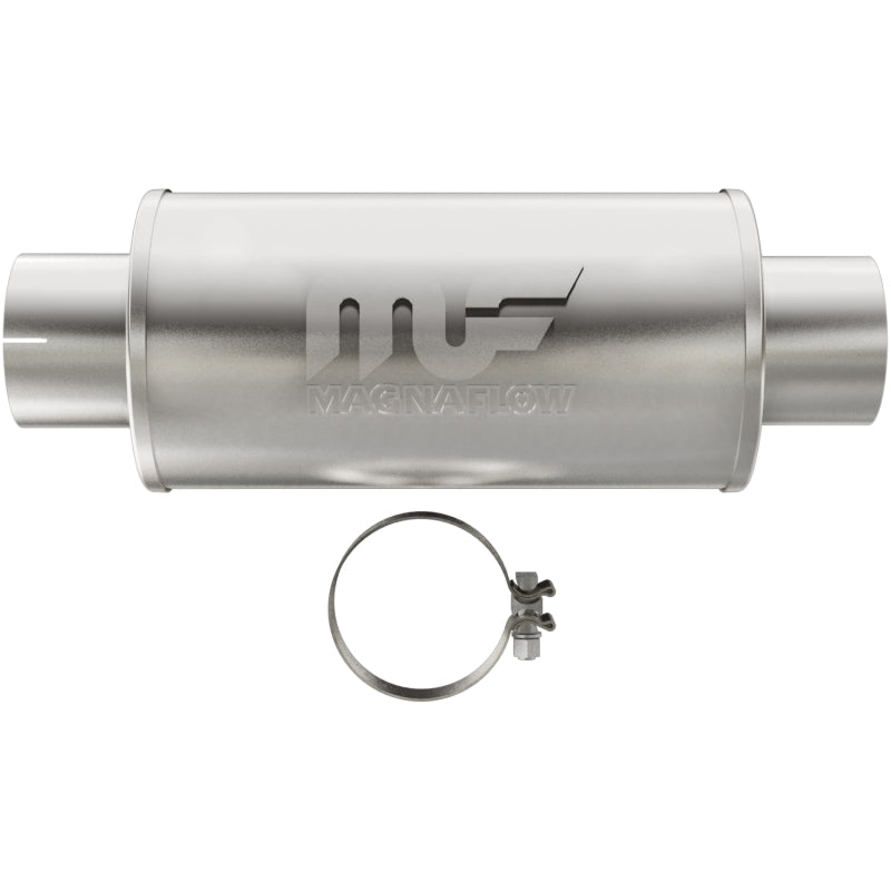 Silenciador MagnaFlow Mag DSL SS 7x7x14 Entrada de 4 pulg. Salida de 4 pulg.