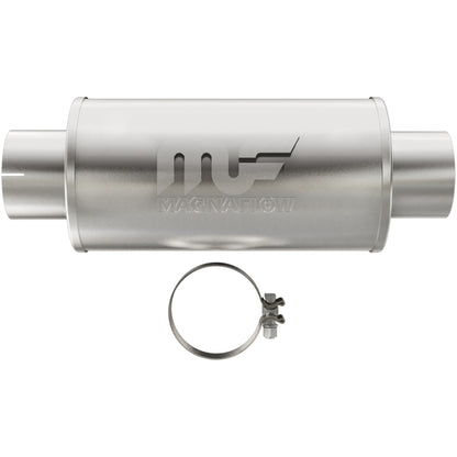 Silenciador MagnaFlow Mag DSL SS 7x7x14 Entrada de 4 pulg. Salida de 4 pulg.