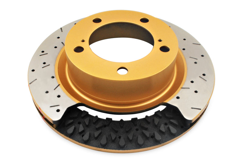 DBA 14-19 Chevrolet Corvette (C7) Z51 Front Crossdrilled 4000 XS Series Rotor con Black Hat