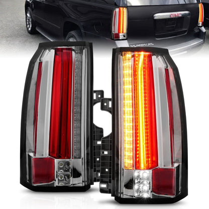 ANZO 2015-2017 GMC Yukon/Yukon XL Lanternas traseiras LED cromadas
