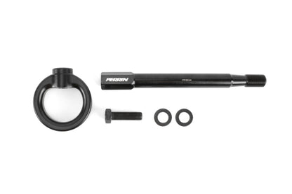 Perrin 08-14 Subaru WRX/STI Kit de gancho de remolque (delantero) - Negro plano