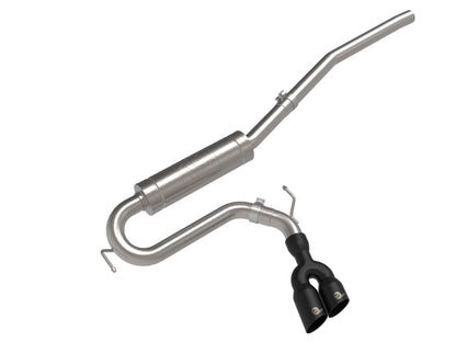 aFe Rebel Series 2.5in 409 SS Cat-Back Escape con punta negra 2022 Ford Maverick