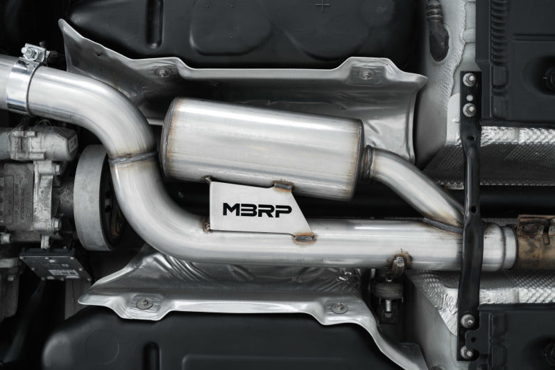 MBRP 15-19 VW Golf R 3 pol Cat Back Escape de saída única Pro Series com exclusão de válvula - T304