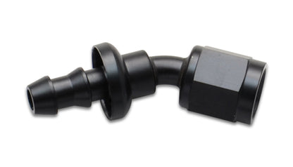 Vibrant Push-On 30 Degree Hose End Elbow Fitting Size -8AN
