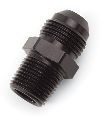 Russell Performance -6 AN a 1/4 pulg. NPT recto abocardado a tubería (negro)