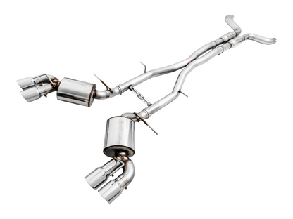 AWE Tuning 16-19 Chevy Camaro SS Res Cat-Back Exhaust-Touring Edition (Quad Chrome Silver Tips)