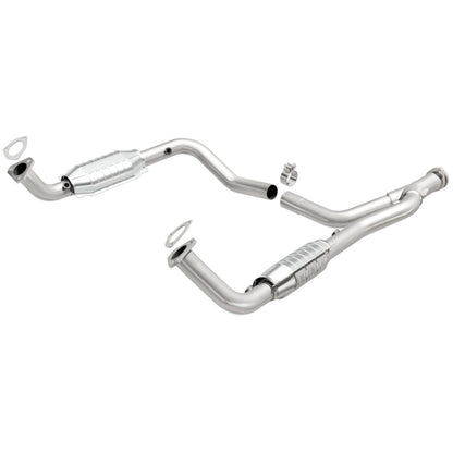 MagnaFlow DF Cat. Conv 95-99 Range Rover 4.0/4.6L GEMS Y-Pipe Assembly *NOT FOR SALE IN CALIFORNIA*