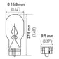 Hella Bulb 912 12V 13W W2.1X9.5d T5