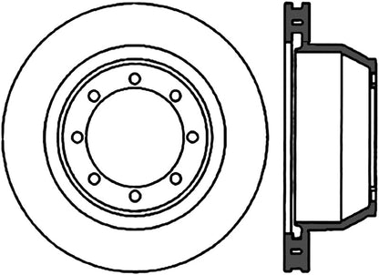 StopTech 99-04 Ford F-350 Super Duty Left Rear Cryo Slotted Sport Brake Rotor