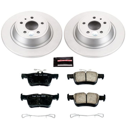 Power Stop 13-19 Ford Fusion Trasero Z17 Evolution Kit de Freno Revestido Geomet