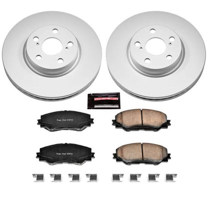 Power Stop 09-10 Pontiac Vibe Front Z17 Evolution Geomet Kit de freno revestido