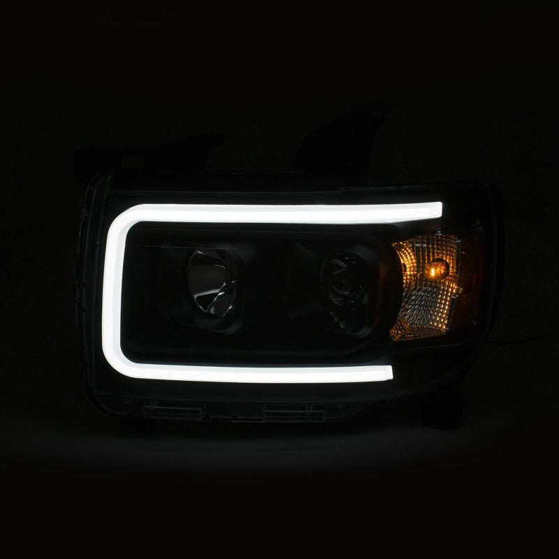 ANZO 2015+ GMC Canyon Projetor Faróis c/ Plank Style Design Preto c/ Âmbar