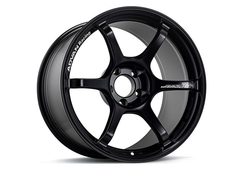 Advan RG-4 18x9.5 +45 5x100 Semi Gloss Black Wheel