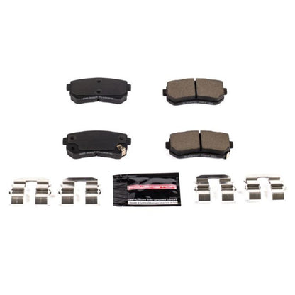 Power Stop 17-19 Hyundai Sonata trasero Z23 Evolution Sport Pastillas de freno con hardware