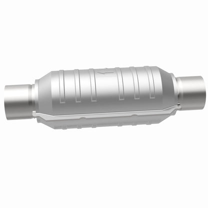 MagnaFlow Conv Univ 2,5 pol. Entrada/Saída Centro/Centro Redondo 11 pol Corpo L x 5,125 pol L x 15 pol G total