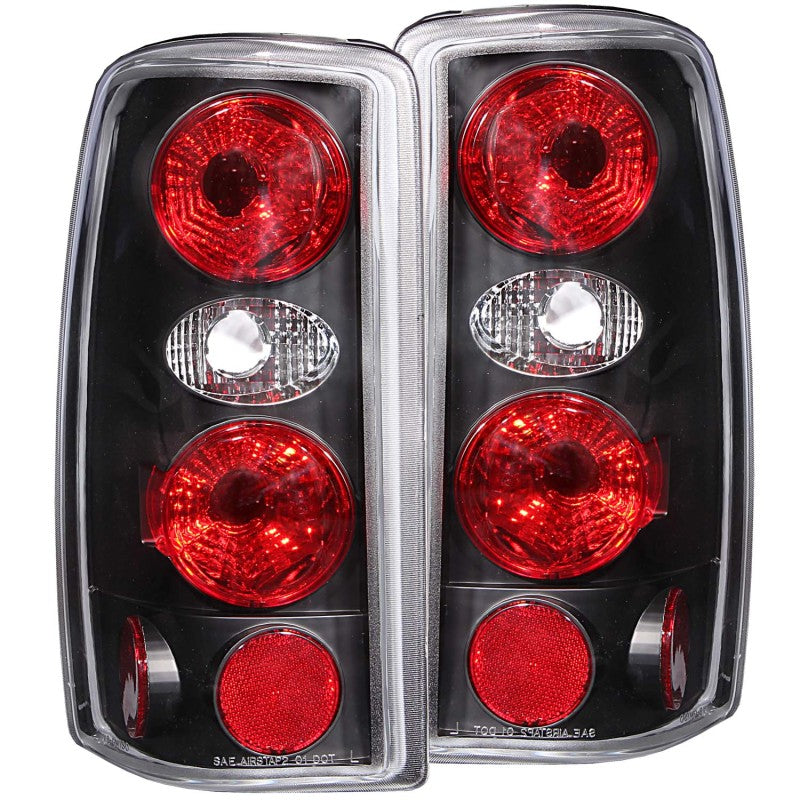 ANZO 2000-2006 Chevrolet Suburban Lanternas traseiras pretas