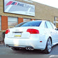 AWE Tuning Audi B7 A4 3.2L Touring Edition Quad Tip Exhaust - Diamond Black Tips