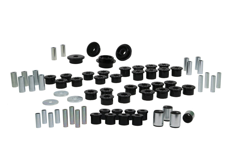 Whiteline 90-05 Mazda Miata (Chasis NA/NB) Kit de elementos esenciales del vehículo delantero + trasero