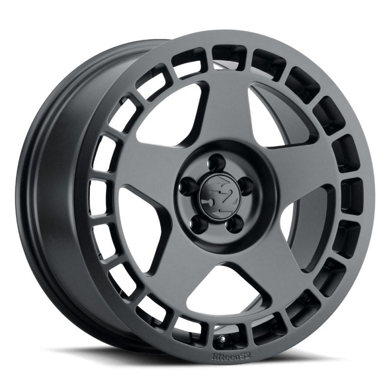 quinze52 Turbomac 18x8,5 5x112 45mm ET 66,56mm Furo central Asfalto Roda preta