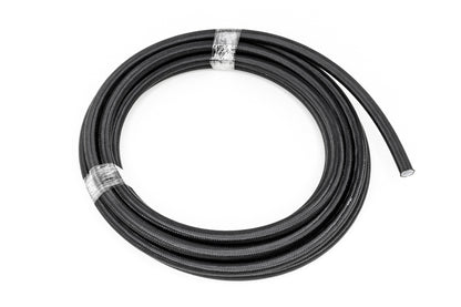 DeatschWerks 6AN preto nylon trançado PTFE mangueira 20 pés