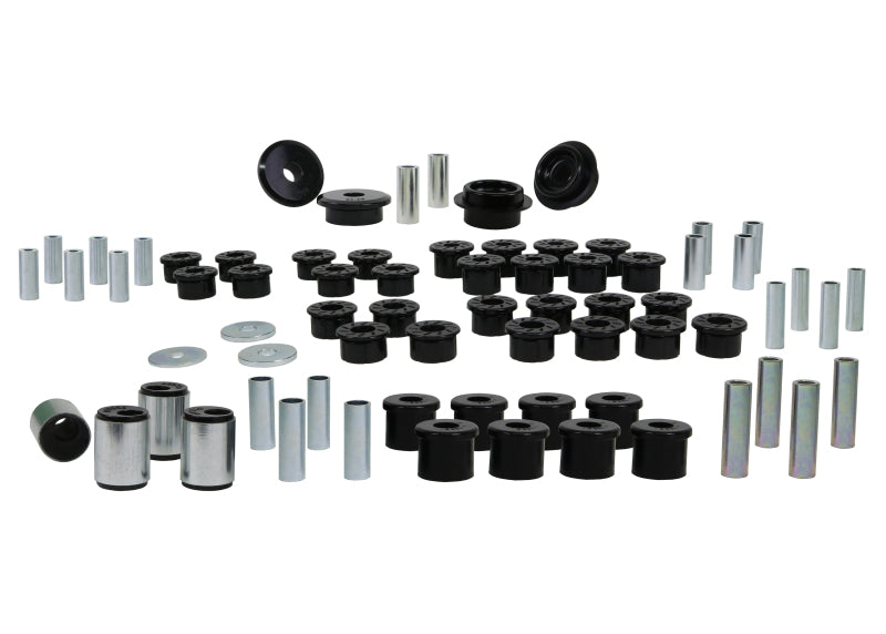 Whiteline 90-05 Mazda Miata (Chasis NA/NB) Kit de elementos esenciales del vehículo delantero + trasero