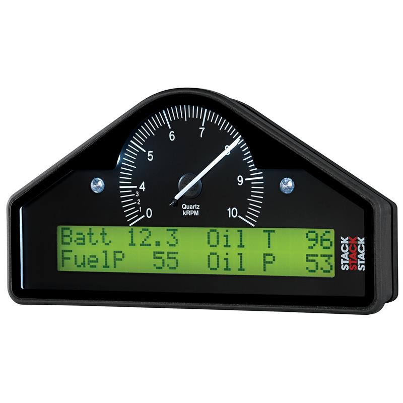 AutoMeter - RACE DISPLAY, PRÉ-CONFIGURADO, PRETO, 0-4-10K RPM (PSI, DEG. C, MPH) (ST8100-F-UK)