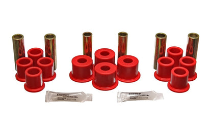 Energy Suspension 8/81-96 Ford F100/F150 2WD Juego de bujes de ballesta trasera roja