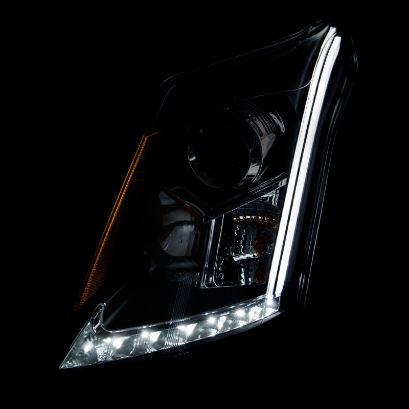 ANZO 2010-2015 Cadillac Srx Projetor Faróis c/ Plank Style Design Chrome