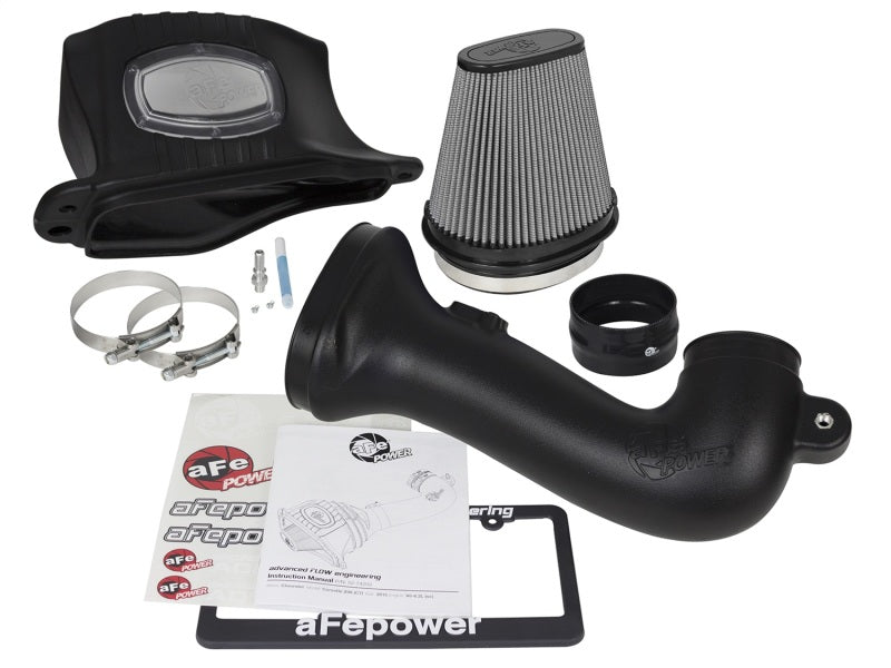 aFe Momentum Pro DRY S Sistema de admissão de ar frio 15-17 Chevy Corvette Z06 (C7) V8-6.2L (sc)