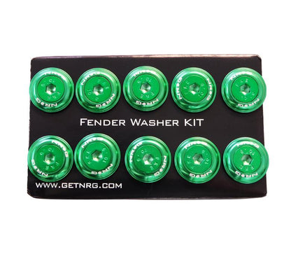 NRG - FENDER WASHER KIT; RIVETS FOR PLASTIC; COLOR MATCHED; SET OF 10