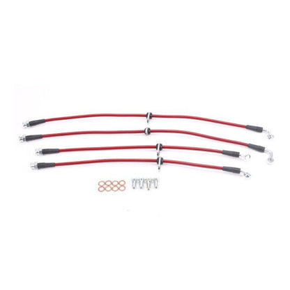 Power Stop 02-06 Acura RSX Kit de manguera de freno trenzada delantera y trasera SS