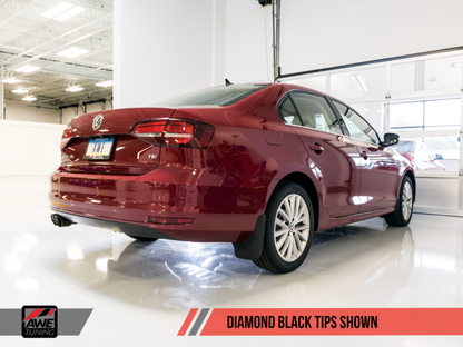 Escape AWE Tuning Mk6 GLI 2.0T - Mk6 Jetta 1.8T Track Edition - Diamond Black Tips