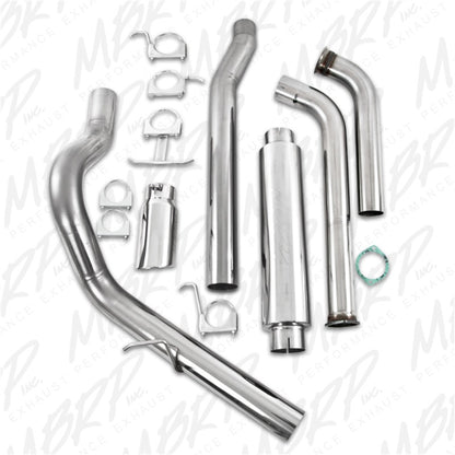 MBRP 2003-2007 Ford F-250/350 6.0L EC/CC Turbo traseiro lado único (Estoque Cat)