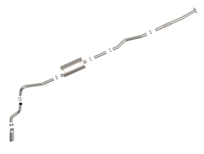 afe Apollo GT Series 19-20 GM 1500 2.7L (t) 409 SS CB Sistema de escape com ponta polida