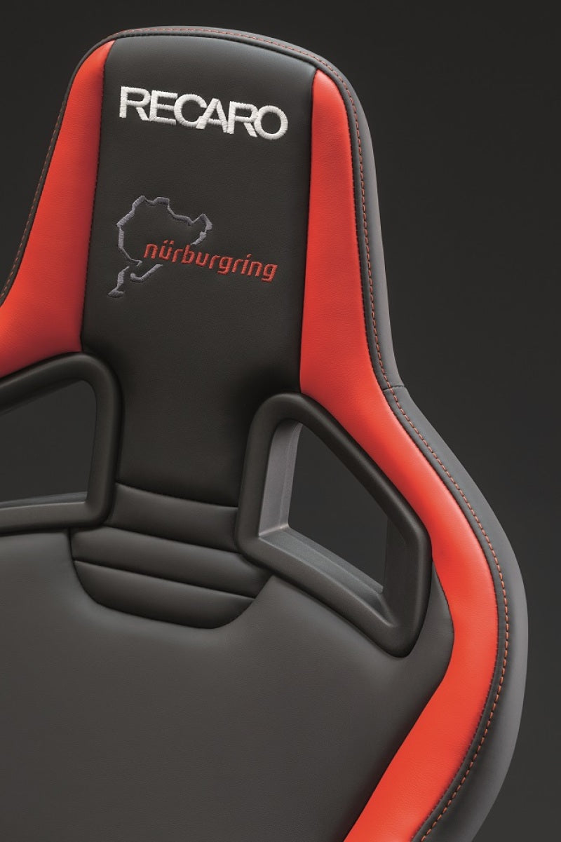 Recaro Sportster CS Nurburgring Edition Passenger Seat - Black/Red Leather/Black Leather
