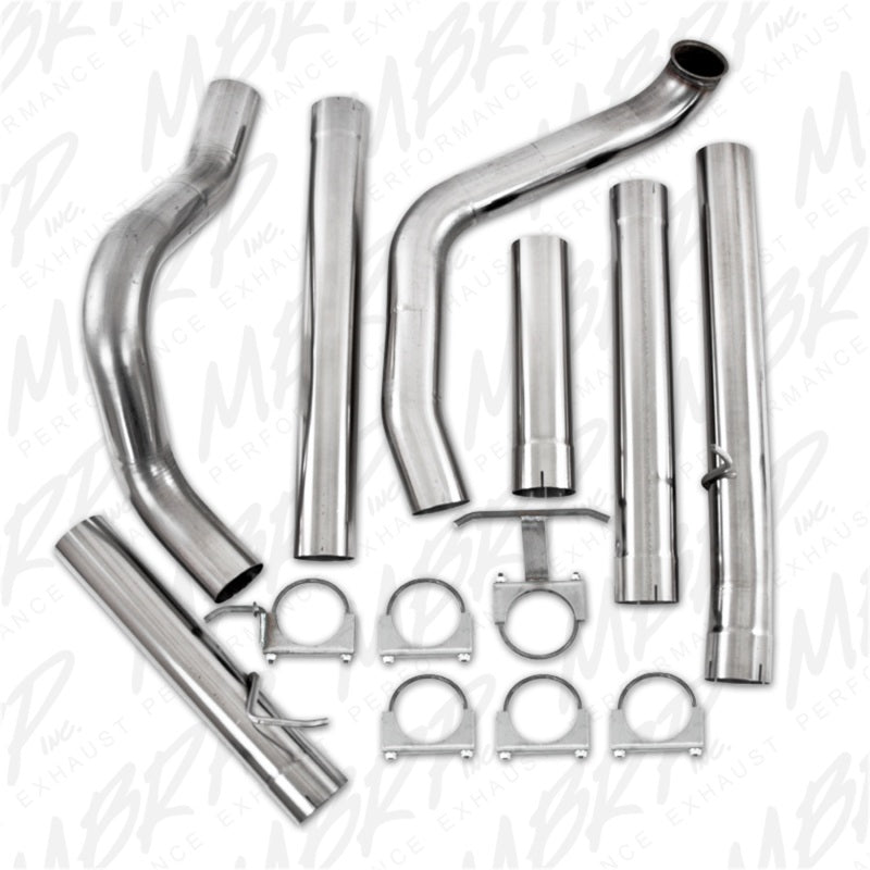 MBRP 1999-2003 Ford F-250/350 7.3L 4in Turbo Back Single Sin silenciador T409 SLM Serie Sistema de escape