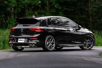 MBRP 2022 Volkswagen Golf R MK8 T304 Aço Inoxidável 3 pol Cat-Back, Saída Traseira Quad- Pontas de Fibra de Carbono