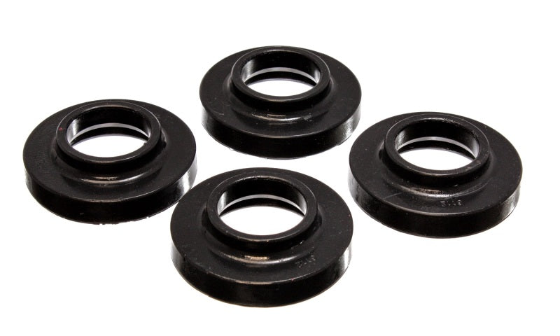 Energy Suspension 97-06 Jeep Wrangler TJ / 84-01 Cherokee Black Fr/Rear Coil Lift Isolator Conjunto de 4