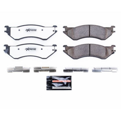 Power Stop 01-08 Dodge Ram 2500 trasero Z36 Camión y pastillas de freno de remolque con hardware
