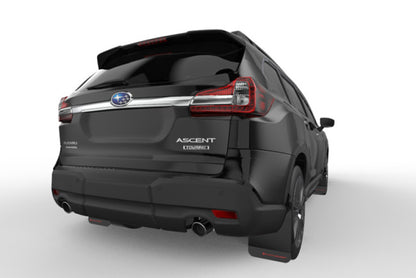 Rally Armor 18-26 Subaru Ascent Red UR Mud Flap w/White Logo