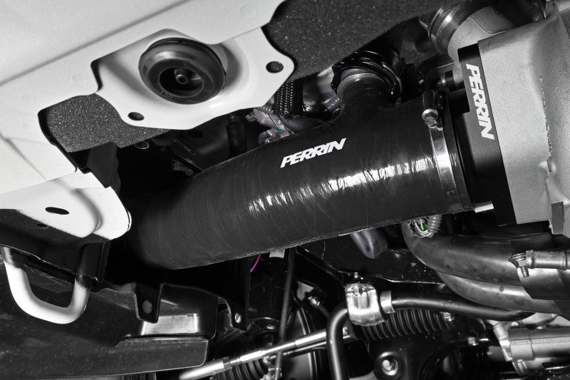 PERRIN 22-26 Subaru WRX / 20-25 LGT & OBXT Turbo Inlet Hose w/Turbo Adapter Flange (Long) - Black