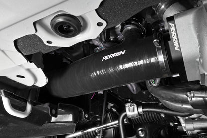PERRIN 22-26 Subaru WRX / 20-25 LGT & OBXT Turbo Inlet Hose w/Turbo Adapter Flange (Long) - Black
