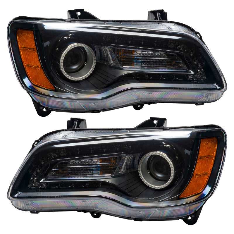 Oracle 11-14 Chrysler 300C SMD HL - Black - NON HID - ColorSHIFT w/o Controller