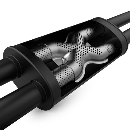 MagnaFlow Cat-Back SS 2.5in Dual Split Trasero 4in Black Tip 11-16 Jeep Grand Cherokee 5.7L V8/3.6L V6