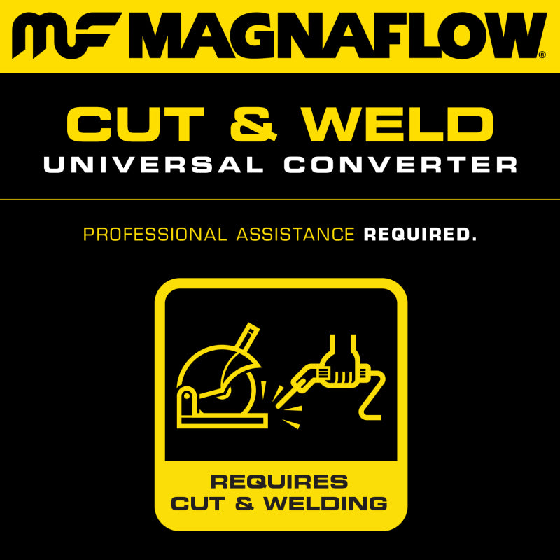 MagnaFlow Universal Catalytic Converter 2.00inch Angled Inlet/Outlet