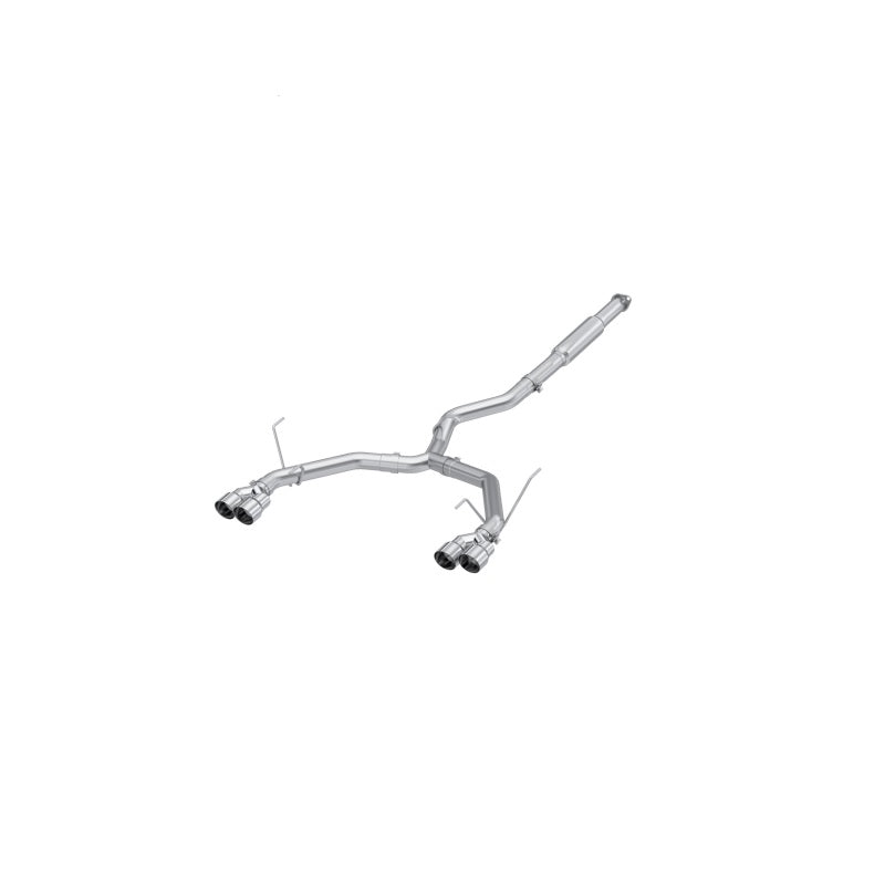 MBRP 2022+ Subaru WRX 3in Cat-Back Dual Split Trasero Quad Tips Escape de perfil de carrera